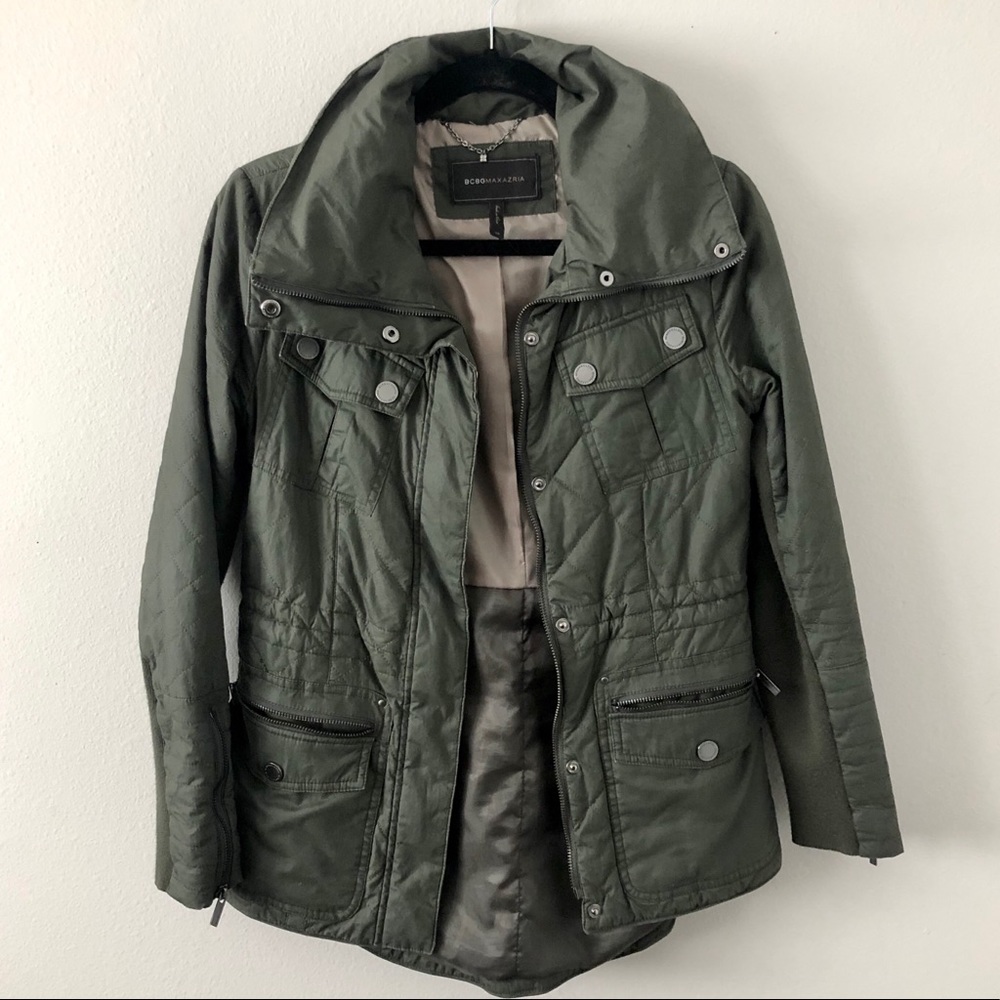 Women’s Olive Green BCBG Maxazria Coat